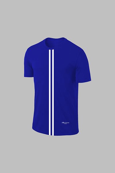 POSEIDON STORM Over Size Men's Blue Dri-Fit Fabric with Comfortable Pockets for Walking and Running Zero Collar T-Shirt Shorts Double
