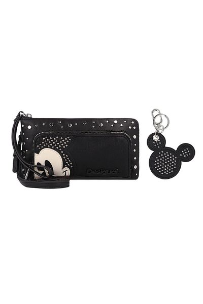Desigual Mickey Studstyle Clutch Purse 20 Cm