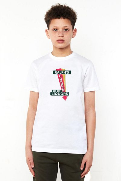 Tshirthane Μπλουζάκι Fargo Ralph's Corner Diner Λευκό Παιδικό Ποδήλατο