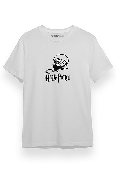 Tshirthane Ανδρικό μπλουζάκι HP Fly White με κοντό μανίκι