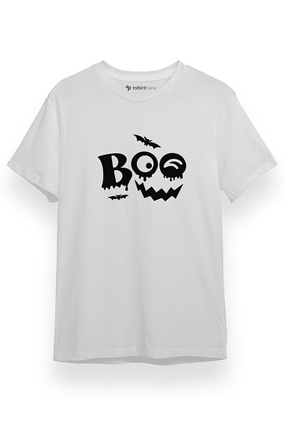 Tshirthane Ανδρικό μπλουζάκι Boo Pumpkin Halloween Λευκό κοντομάνικο