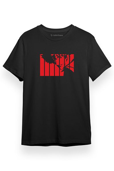 Tshirthane Cowboy Bebop Opening Spike Μαύρο κοντομάνικο ανδρικό μπλουζάκι