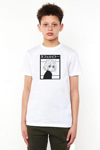 Tshirthane Hunter x Hunter Anime Neferpitou Λευκό παιδικό μπλουζάκι ποδηλάτου