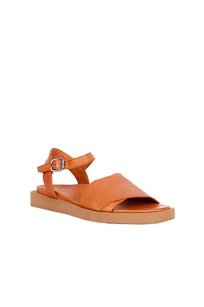 Bueno Shoes Ταν Δερμάτινα Γυναικεία Σανδάλια - 01wq9102