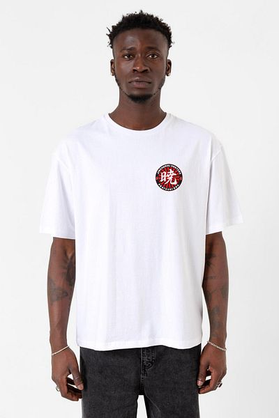 Tshirthane One Piece Anime Ninja Org. N.s Λευκό ανδρικό μπλουζάκι Oversize