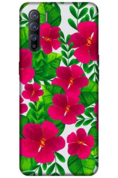 Dara Aksesuar حافظة متوافقة مع هاتف اوبو رينو 3، حافظة سيليكون بتصميم زهور ال...