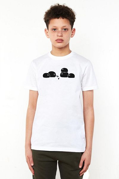 Tshirthane Clannad Anime Dango Daikazoku Λευκό παιδικό μπλουζάκι Bisikletyaka