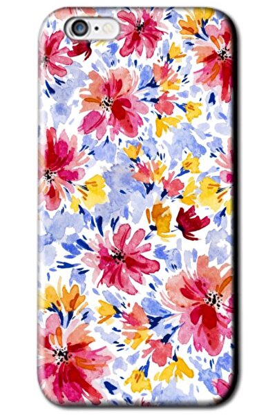 Dara Aksesuar حافظة سيليكون متوافقة مع هاتف Apple iPhone 6 Plus Spring Flower...