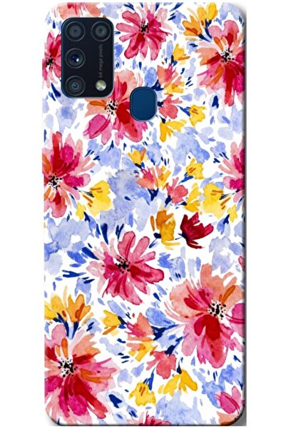 Zebana حافظة متوافقة مع هاتف سامسونج جالاكسي M31، حافظة سيليكون بتصميم زهور ا...