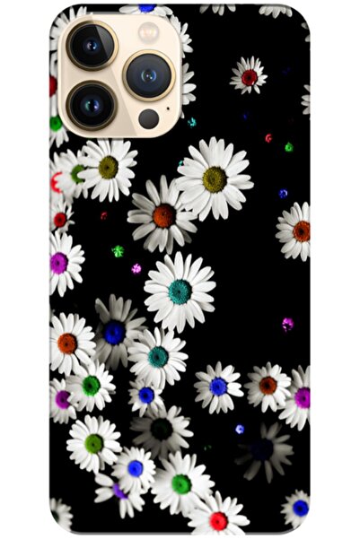 Zebana حافظة سيليكون متوافقة مع هاتف Apple iPhone 13 Pro Daisy V1 (مطبوعة)