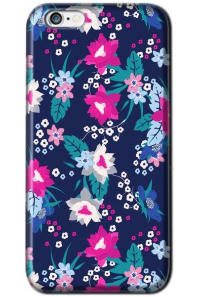 Zebana Apple iPhone 6 Compatible Case Spring Flowers 3 Silicone Case (Printed)