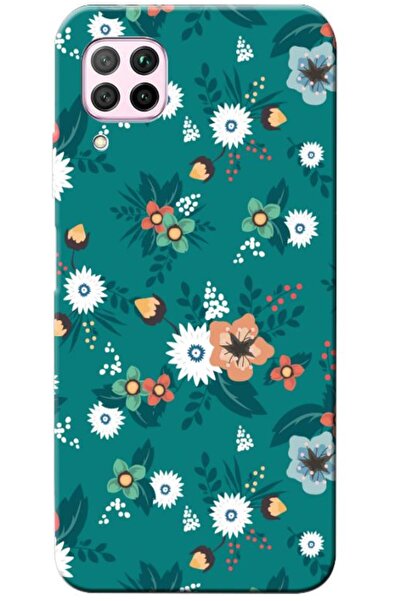 Zebana حافظة متوافقة مع هاتف هواوي P40 لايت، حافظة سيليكون بتصميم زهور الربيع...