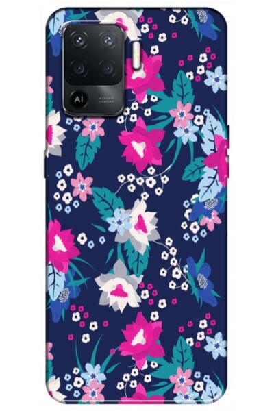 Zebana حافظة متوافقة مع هاتف اوبو رينو 5 لايت، حافظة سيليكون بتصميم زهور الرب...