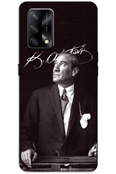 Dara Aksesuar حافظة متوافقة مع هاتف اوبو A74 حافظة سيليكون مصطفى كمال أتاتورك...