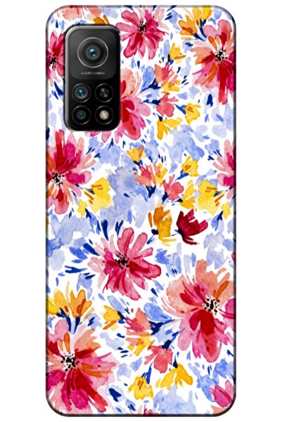 Zebana حافظة متوافقة مع هاتف Xiaomi Mi 10t زهور الربيع 7 حافظة من السيليكون (...