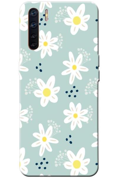 Zebana حافظة متوافقة مع هاتف اوبو A91، حافظة سيليكون بتصميم زهور الربيع 10 ( ...