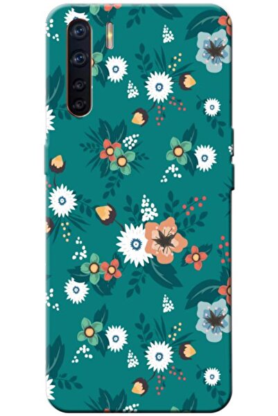 Zebana حافظة متوافقة مع هاتف اوبو A91 حافظة سيليكون بتصميم زهور الربيع 2 ( مط...