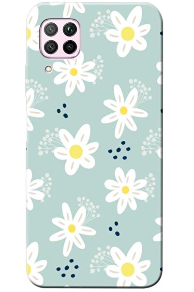 Zebana حافظة متوافقة مع هاتف هواوي P40 لايت، حافظة سيليكون زهور الربيع 10 ( م...