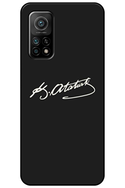 Zebana حافظة سيليكون متوافقة مع هاتف Xiaomi Mi 10T بتوقيع أتاتورك (مطبوعة)