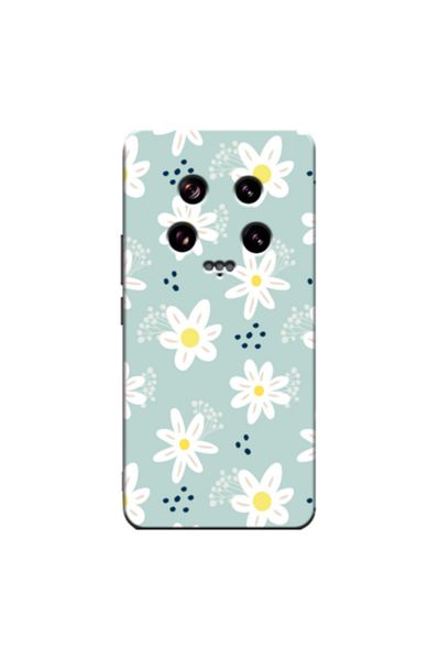 Zebana حافظة سيليكون متوافقة مع هاتف Xiaomi Mi 14 Ultra Spring Flowers 10 (مطبوعة)