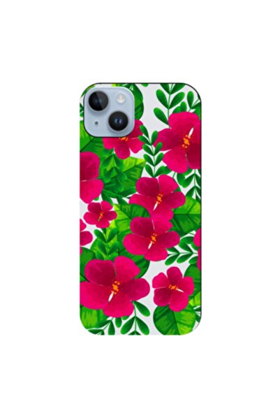 Zebana حافظة سيليكون متوافقة مع هاتف Apple iPhone 15 Spring Flowers 9 (مطبوعة)