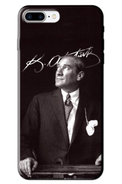 Zebana Apple iPhone 8 Plus Compatible Case Mustafa Kemal Atatürk Silicone Cas...