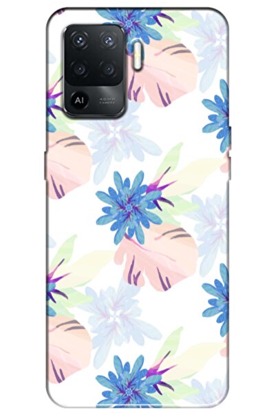 Zebana حافظة متوافقة مع هاتف اوبو رينو 5 لايت، حافظة سيليكون بتصميم زهور الرب...