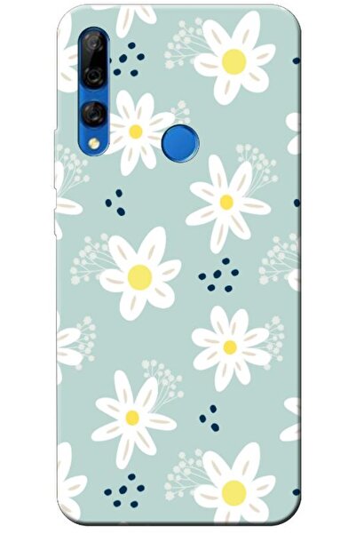 Zebana حافظة متوافقة مع هاتف هواوي Y9 برايم 2019، حافظة سيليكون زهور الربيع 1...