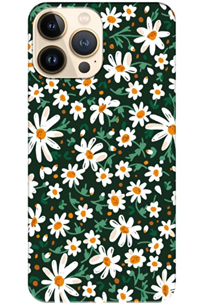 Dara Aksesuar حافظة سيليكون متوافقة مع هاتف Apple iPhone 13 Pro Spring Flower...