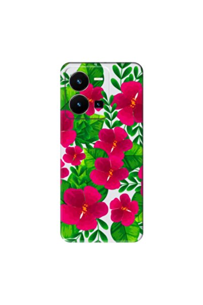 Zebana حافظة متوافقة مع هاتف Vivo Y35، حافظة من السيليكون بتصميم زهور الربيع ...