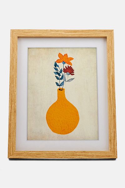 Muy Mucho Wooden Photo Frame 22 X 27 Cm, Beige