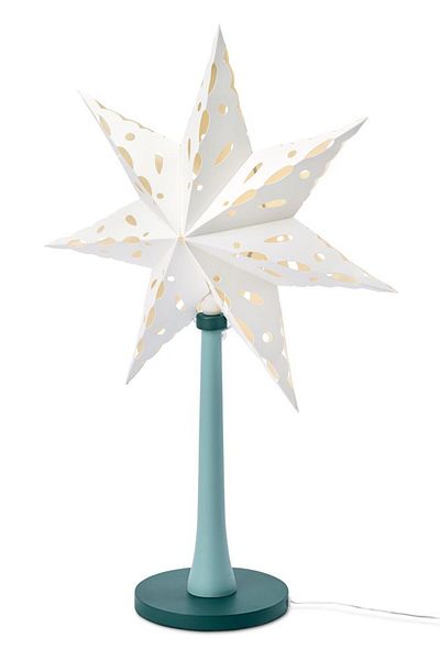 Tchibo Led Star Wood Base, Green