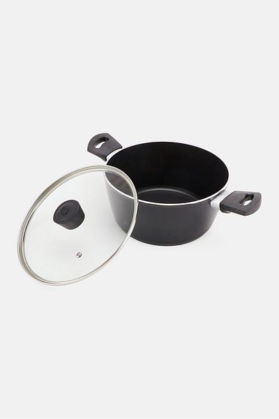 Masterchef Aluminum Casserole, Black