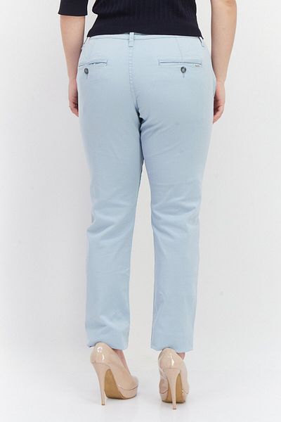 Pepe Jeans Women Slim Fit Plain Pants, Light Blue