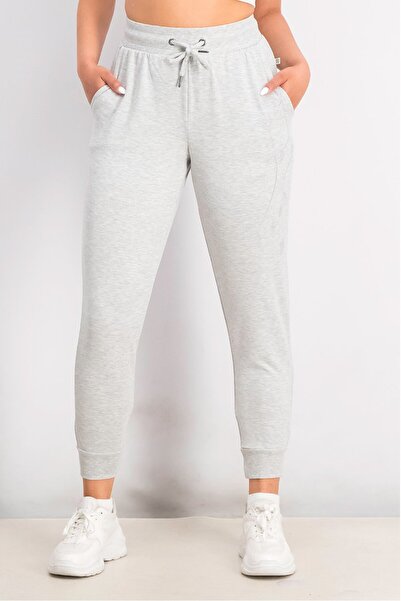 Max Studio Women Sportswear Fit Embroidered Jogger Pants, Grey