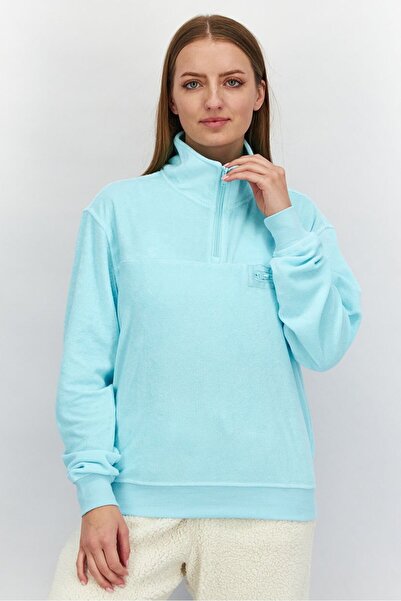 Roxy سويت شيرت رياضي نسائي باللون الفيروزي - ملابس تدريب مناسبة
