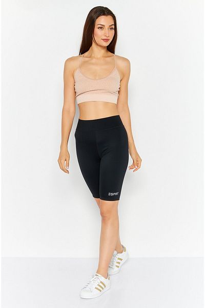 Esprit Women Tight Fit Pull-on Cycling Shorts, Black