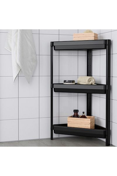 MarDyHome Triangle 3-Tier Shelf Unit - Kitchen - Bathroom Storage Shelf
