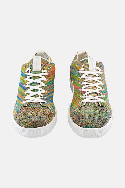 Puma Men Basket Evoknit 3d Lace Up Training Shoes, Multicolor