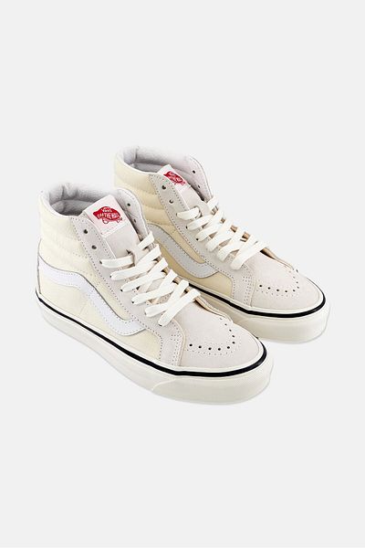 Vans Kids Boy Sk8-hi 38 Lace Up Shoes, Beige