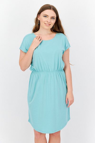 Tchibo Women Plain Midi Dress, Sage