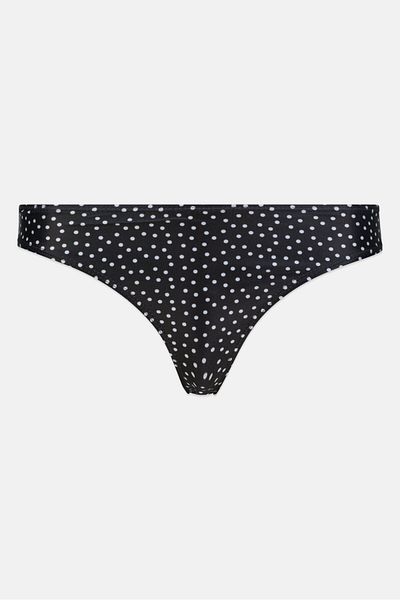 Miss Selfridge Women Pull On Polka Dot Bikini Bottom, Black