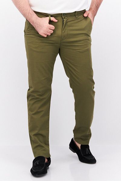 Sorbino Men Regular Fit Solid Chino Pants, Olive