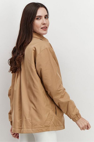 Puma Women Sportswear Fit Long Sleeve Classic Coach Jacket, Tan