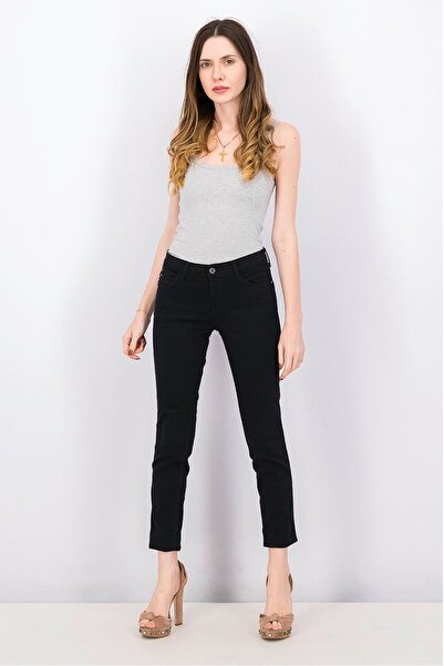 Guess Women Curve Mid Rise Skinny Pants, Black