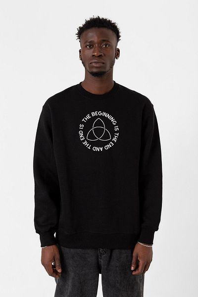 Tshirthane Ανδρικό φούτερ Dark The Beginning Black 2ip
