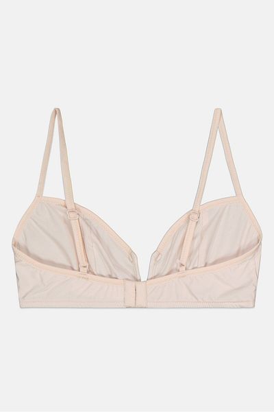 Etam Women Plain Non Padded Bra, Beige