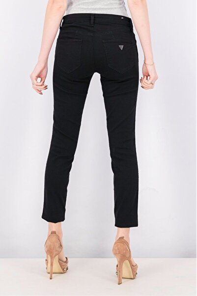 Guess Women Curve Mid Rise Skinny Pants, Black