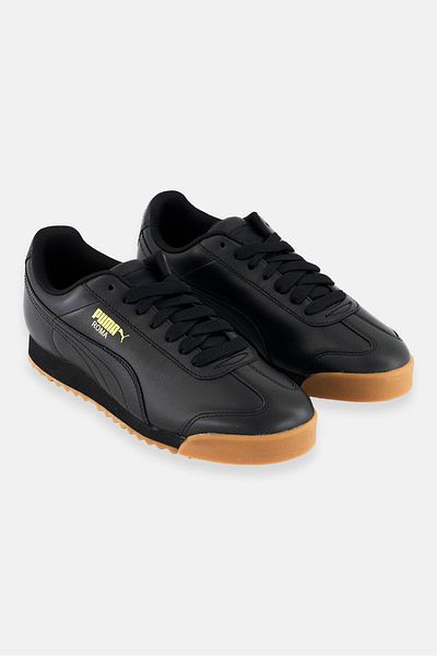 Puma Kids Girl Roma Classic Lace Up Outdoor Shoes, Black