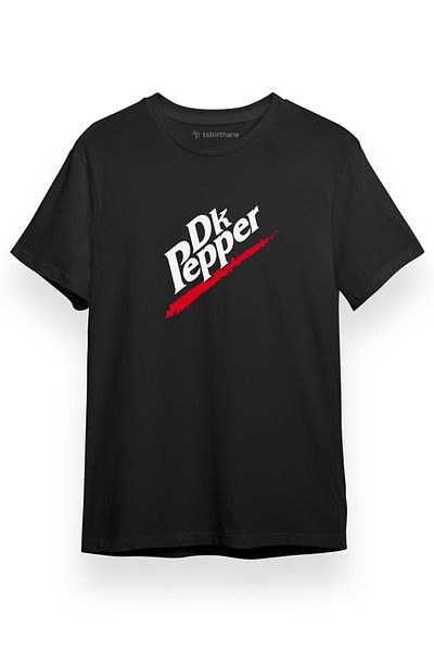Tshirthane Steins Gate DK Pepper Μαύρο κοντομάνικο ανδρικό μπλουζάκι